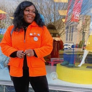 Orange Insulated coat